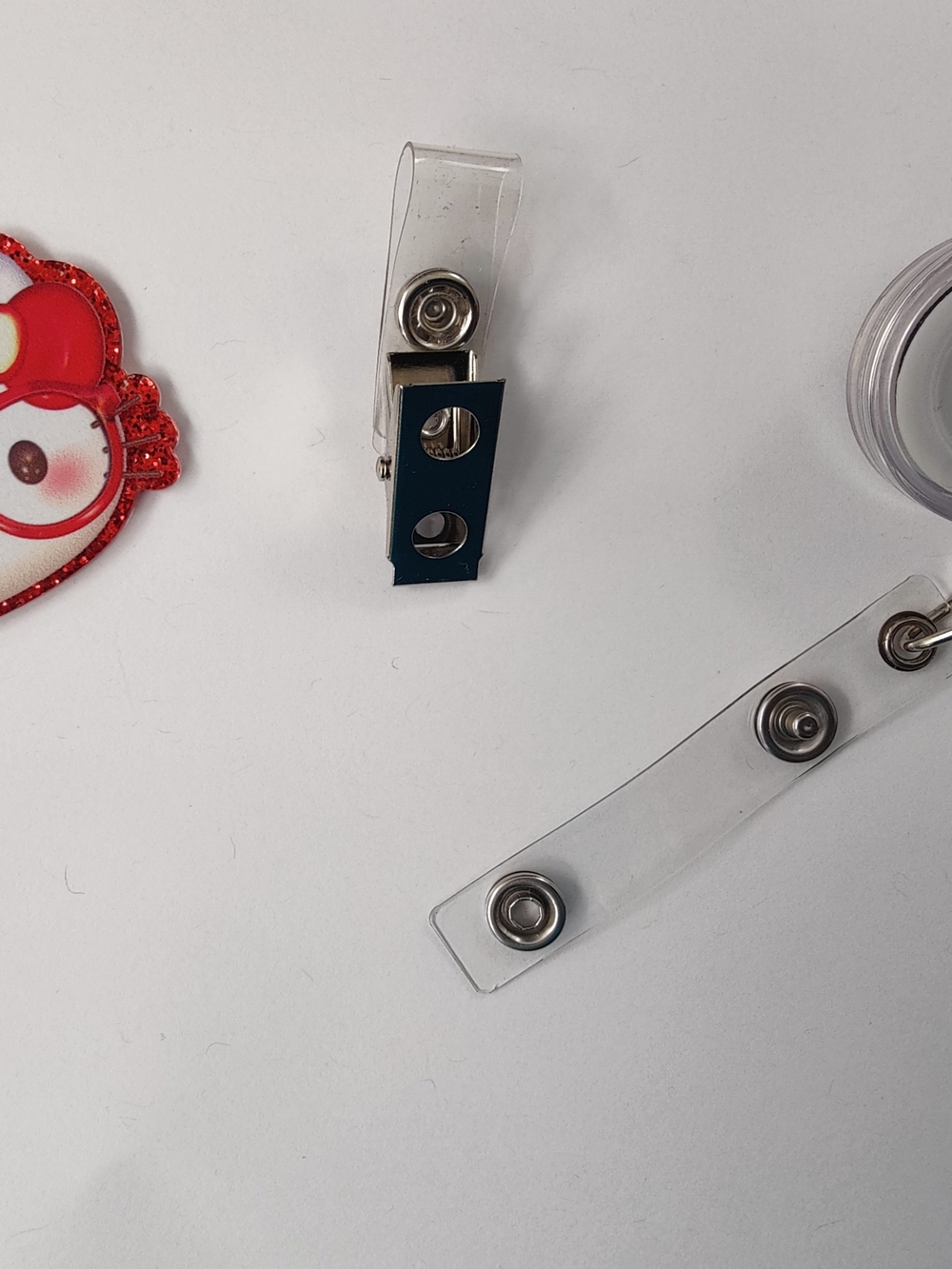 Handmade Badge Reel- Hello Kitty